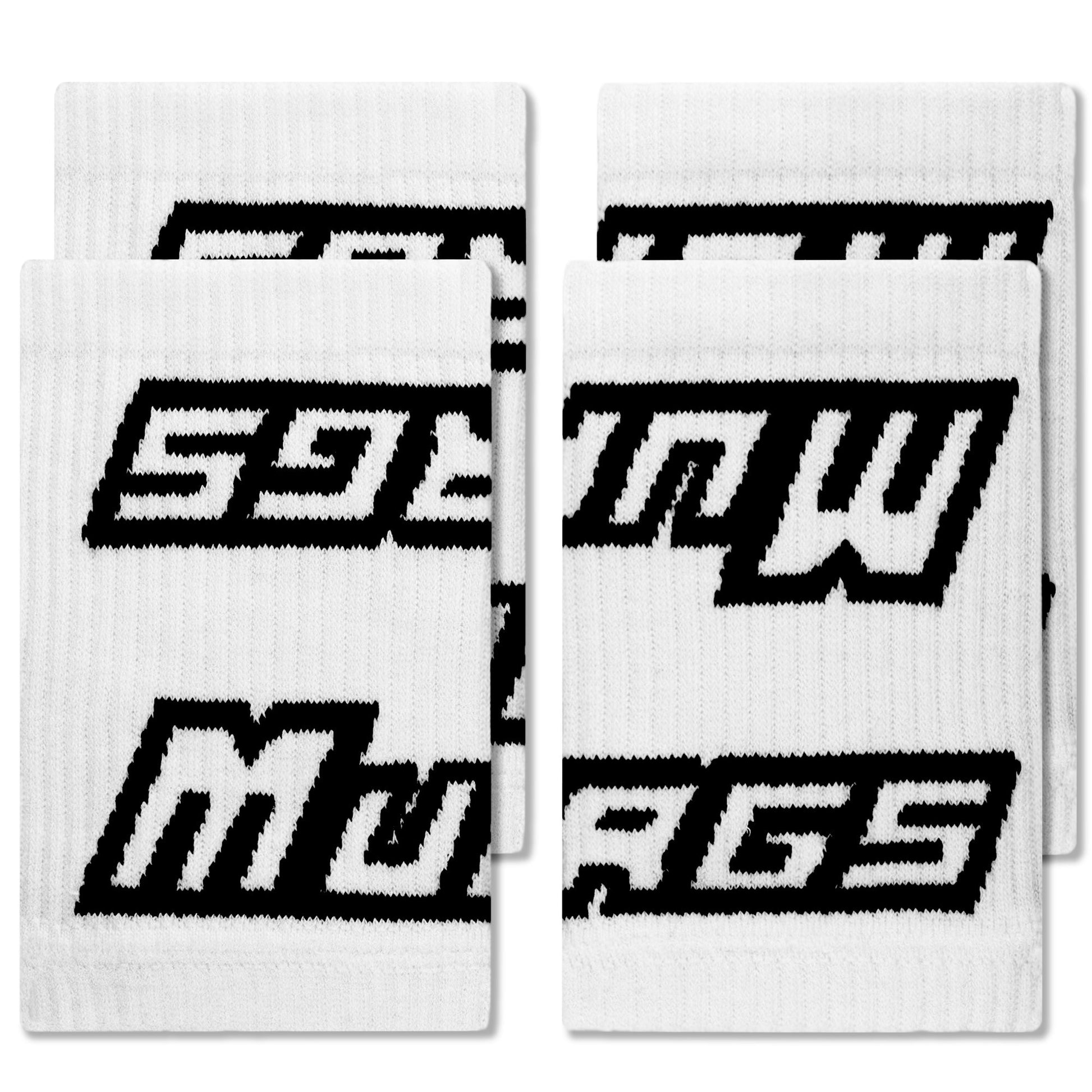 Wristbands - White (2 Pairs)-0