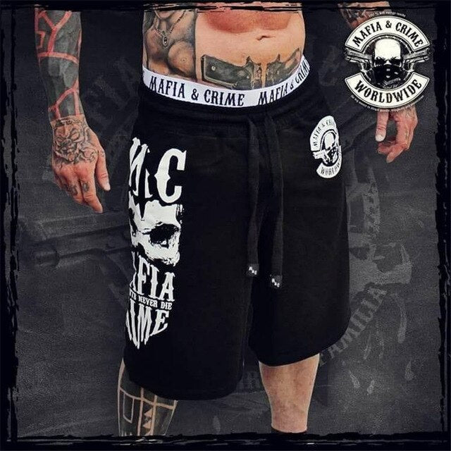 Mens summer fitness camouflage shorts fashion Casual Calf-Length Sweatpants male Joggers Workout Cotton Brand Short Trousers-6