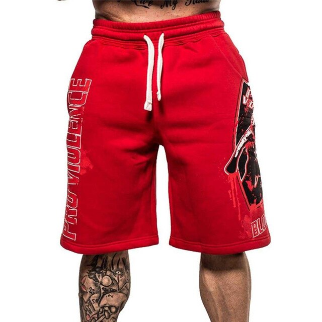 Mens summer fitness camouflage shorts fashion Casual Calf-Length Sweatpants male Joggers Workout Cotton Brand Short Trousers-7